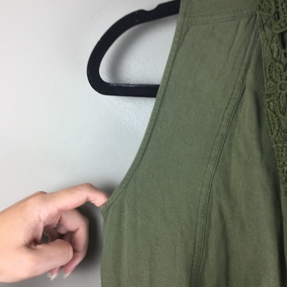 Matilda Jane 435 That’s The Ticket Olive Lace Open Front Cargo Vest Girl’s Sz 12 - Picture 9 of 14